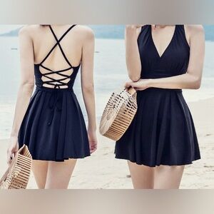 NWOT Size XS/S - One-piece Tummy Control Sliming Swimsuit (Back Ties)